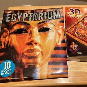 Egypt Book and Puzzle Bundle - Like New!